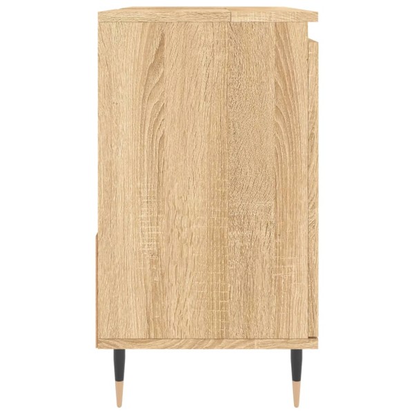 Armario de baño madera contrachapada roble Sonoma 65x33x60 cm