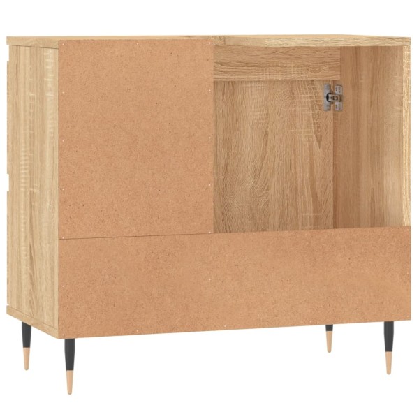 Armario de baño madera contrachapada roble Sonoma 65x33x60 cm