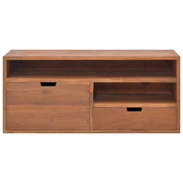 Mueble para TV de madera maciza de teca 90x30x40 cm