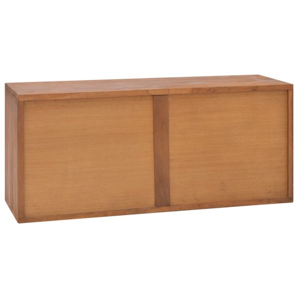 Mueble para TV de madera maciza de teca 90x30x40 cm