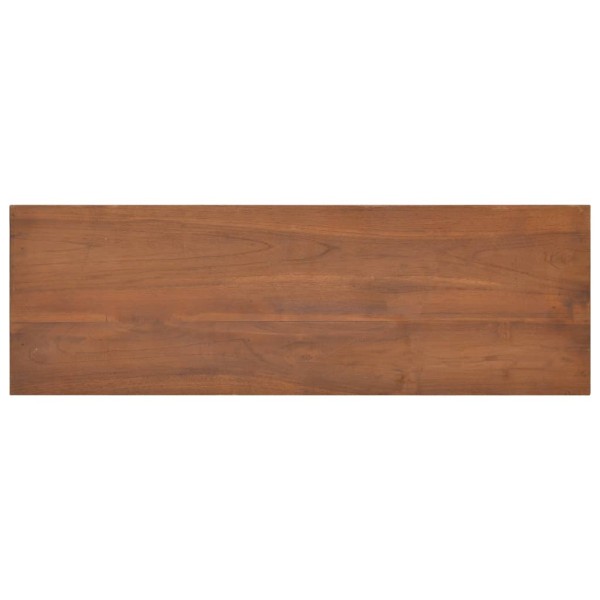 Mueble para TV de madera maciza de teca 90x30x40 cm