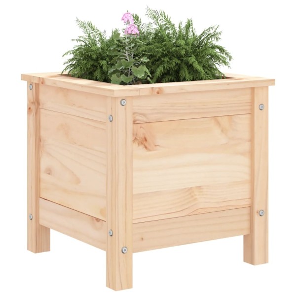 Jardinera madera maciza de pino 40x40x39 cm