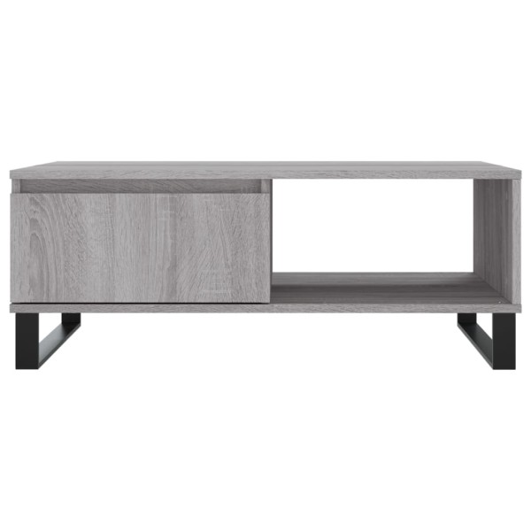 Mesa de centro madera de ingeniería gris Sonoma 90x60x35 cm