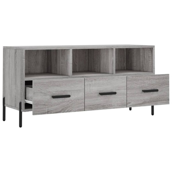 Mueble de TV madera de ingeniería gris Sonoma 102x36x50 cm