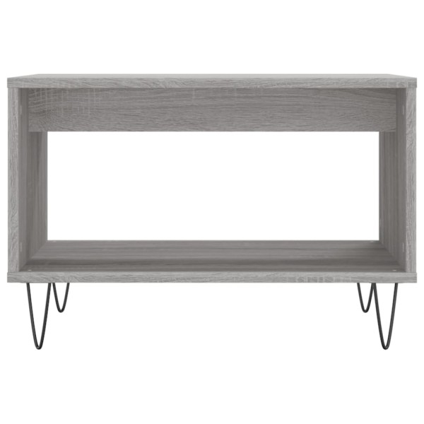 Mesa de centro madera de ingeniería gris Sonoma 60x50x40 cm