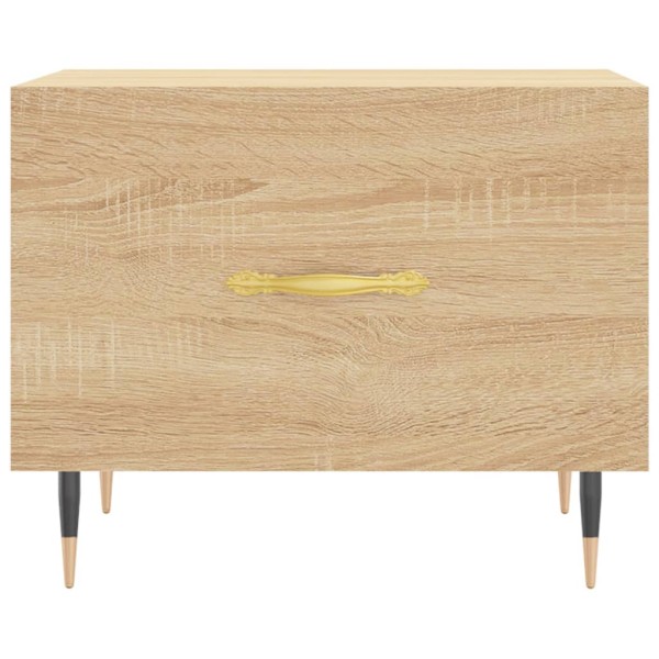 Mesa de centro madera contrachapada roble Sonoma 50x50x40 cm