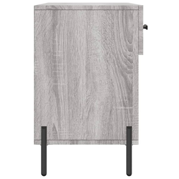 Banco zapatero madera de ingeniería gris Sonoma 102x35x55 cm