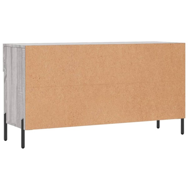 Banco zapatero madera de ingeniería gris Sonoma 102x35x55 cm