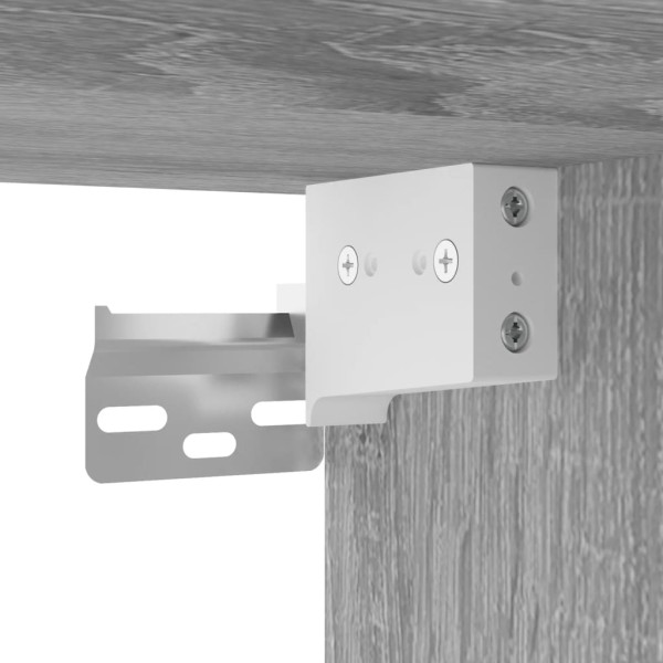 Armario de pared madera de ingeniería gris Sonoma 80x36,5x35 cm