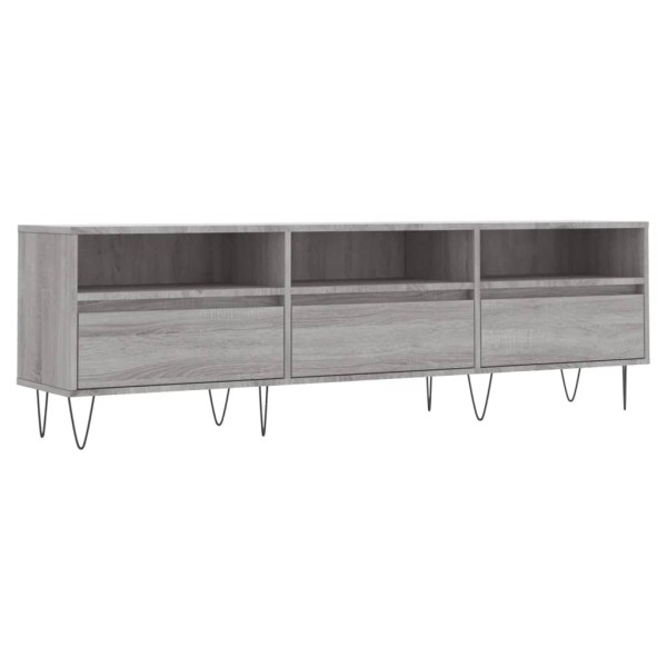 Mueble para TV madera contrachapada gris Sonoma 150x30x44,5 cm