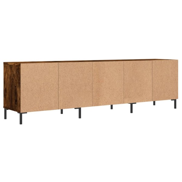 Mueble de TV madera contrachapada roble ahumado 150x30x44,5 cm