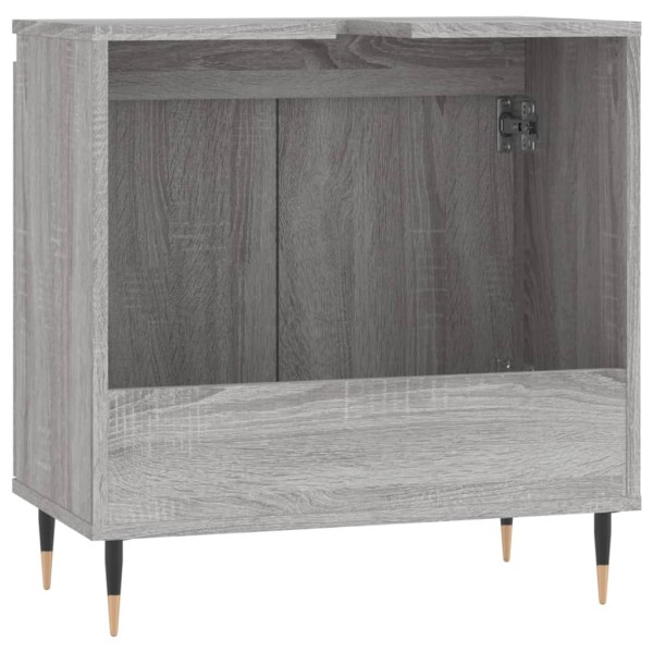 Armario de baño madera de ingeniería gris Sonoma 58x33x60 cm