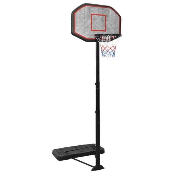 Canasta de baloncesto polietileno negro 258-363 cm