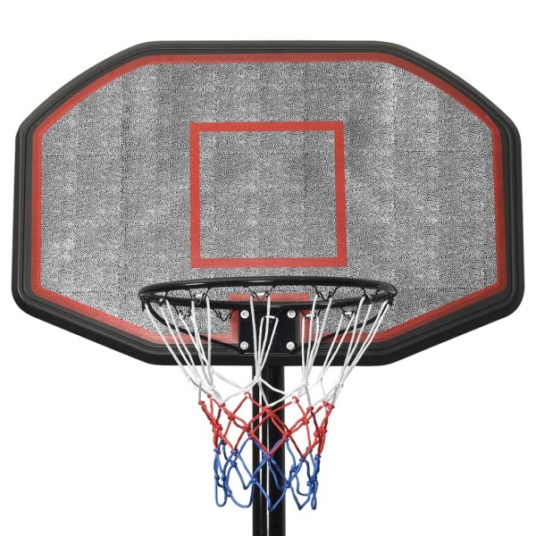 Canasta de baloncesto polietileno negro 258-363 cm