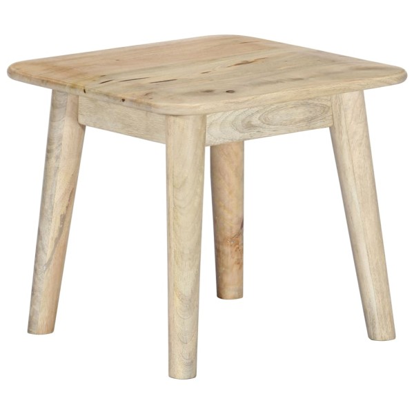 Mesa de centro de madera maciza de mango 45x45x40 cm