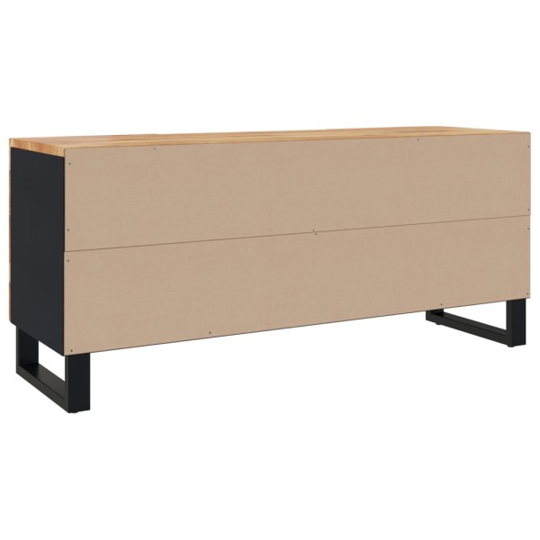 Mueble de TV madera maciza de acacia 105x33x46 cm