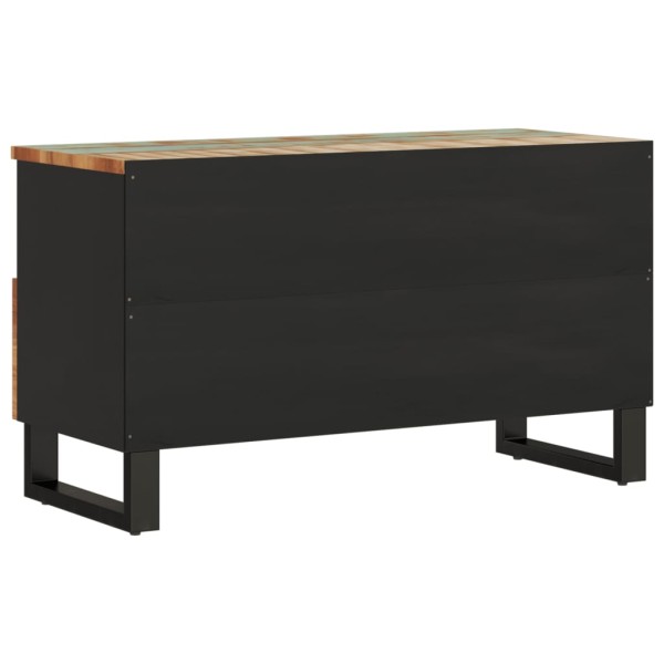 Mueble de TV madera reciclada y madera de ingeniería 80x33x46cm