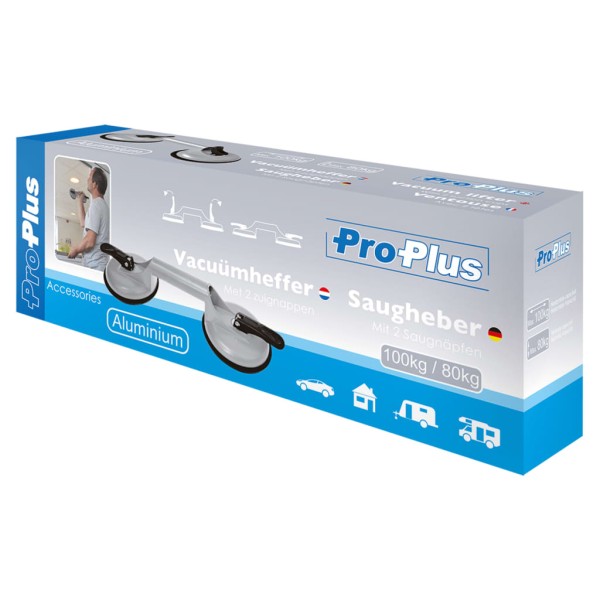 ProPlus Vacuum levantador de aluminio con 2 ventosas