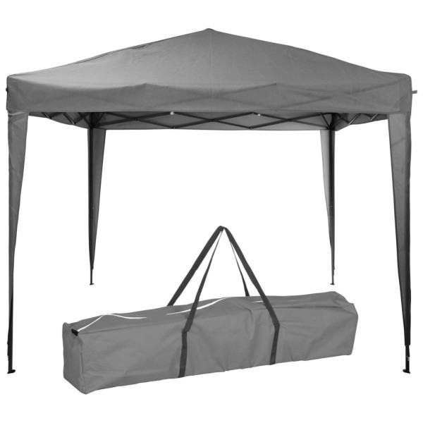 ProGarden Carpa para fiestas Easy-Up gris 300x300x245 cm