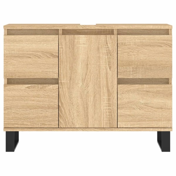 Mueble de baño madera de ingeniería roble Sonoma 80x33x60 cm