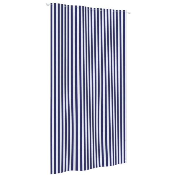 Toldo pantalla para balcón tela oxford azul y blanco 140x240 cm