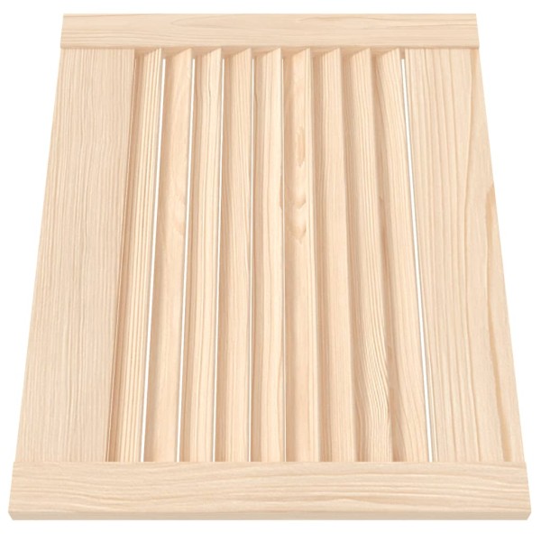 Puerta de armario de lamas 2 uds madera de pino 39,5x49,4 cm