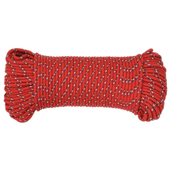 Cuerda de barco polipropileno rojo 5 mm 50 m