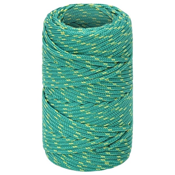 Cuerda de barco polipropileno verde 2 mm 25 m