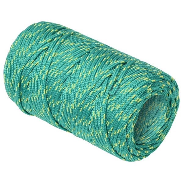 Cuerda de barco polipropileno verde 2 mm 25 m