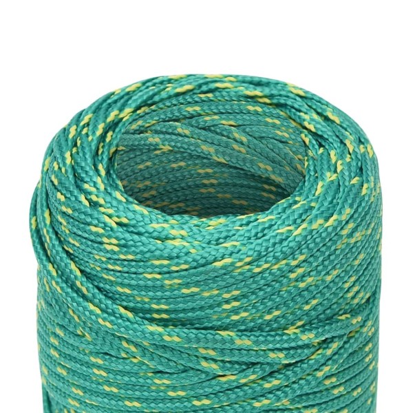 Cuerda de barco polipropileno verde 2 mm 25 m