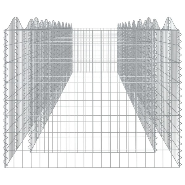 Arriate de gaviones forma arco hierro galvanizado 800x100x100cm