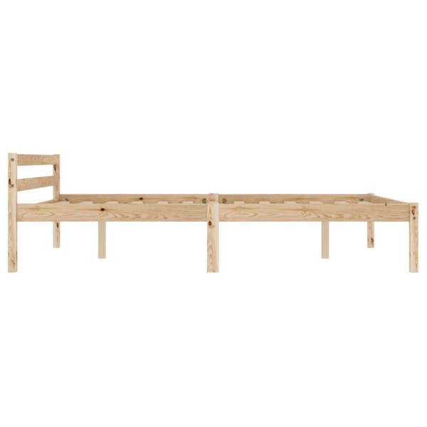 Estructura de cama de madera maciza de pino 120x200 cm