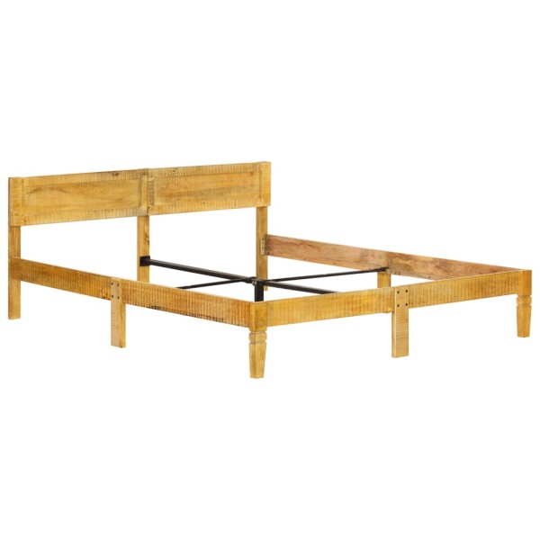 Estructura de cama de madera maciza de mango 160 cm