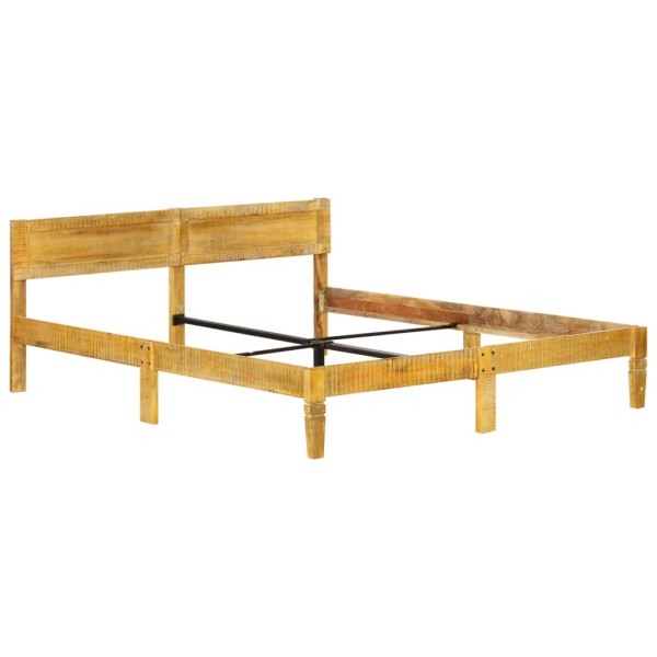 Estructura de cama de madera maciza de mango 160 cm