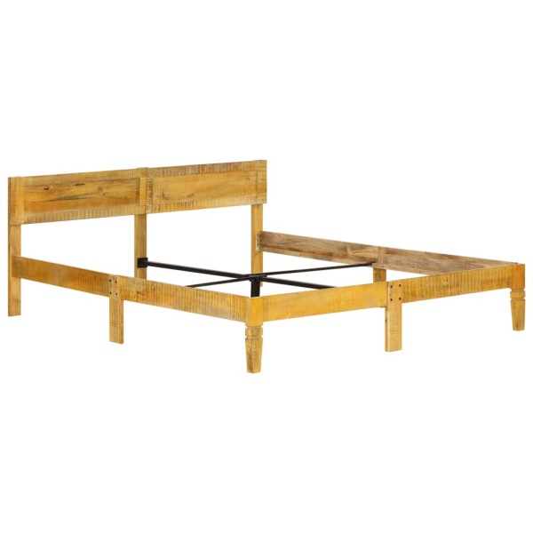 Estructura de cama de madera maciza de mango 160 cm