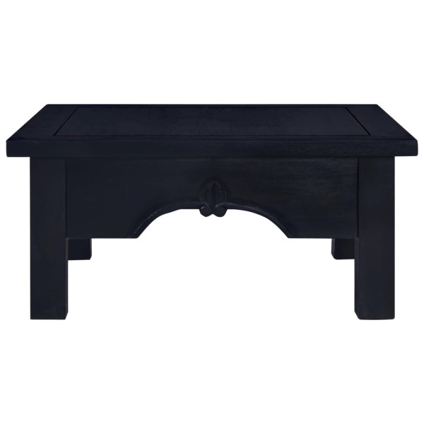 Mesa de centro café negro claro madera de caoba 68x68x30 cm