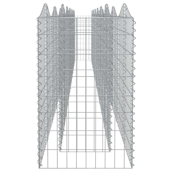 Arriate de gaviones forma arco hierro galvanizado 600x50x100cm