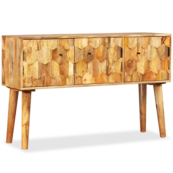 Aparador de madera de mango maciza 118x35x75 cm