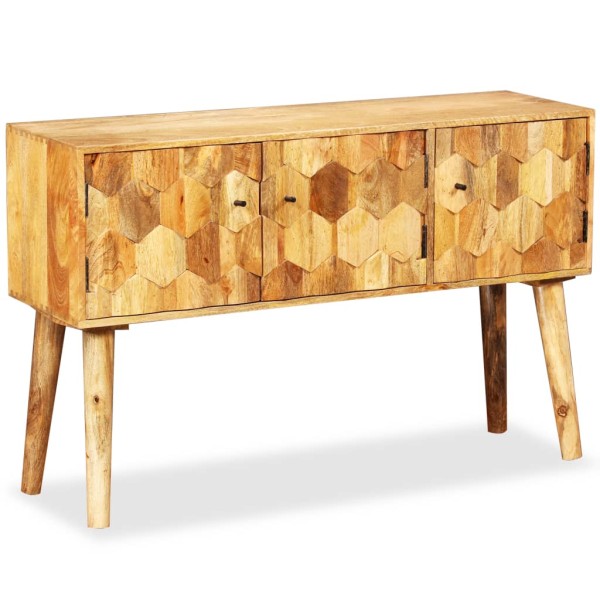 Aparador de madera de mango maciza 118x35x75 cm