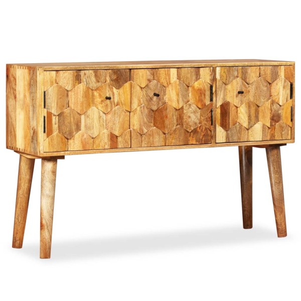 Aparador de madera de mango maciza 118x35x75 cm