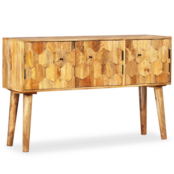 Aparador de madera de mango maciza 118x35x75 cm