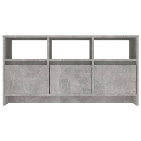 Mueble de TV madera contrachapada gris hormigón 102x37,5x52,5cm