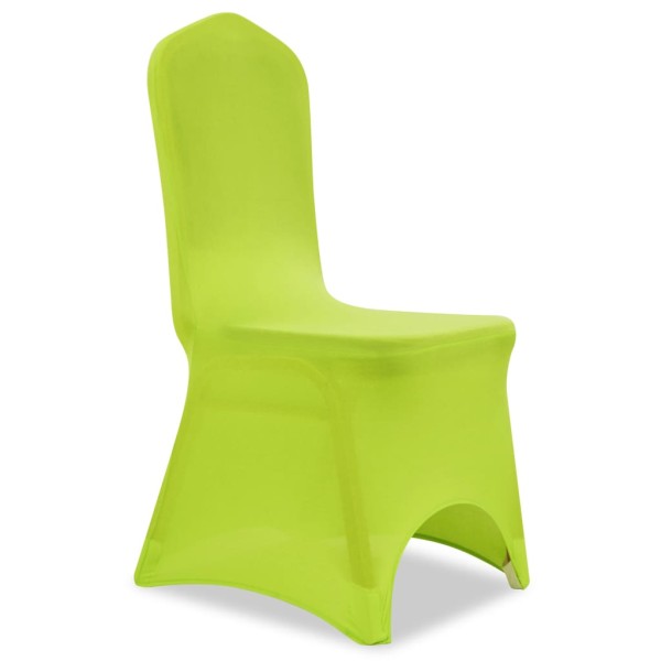 Funda de silla elástica 4 unidades verde