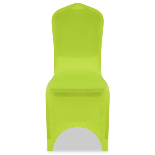 Funda de silla elástica 4 unidades verde