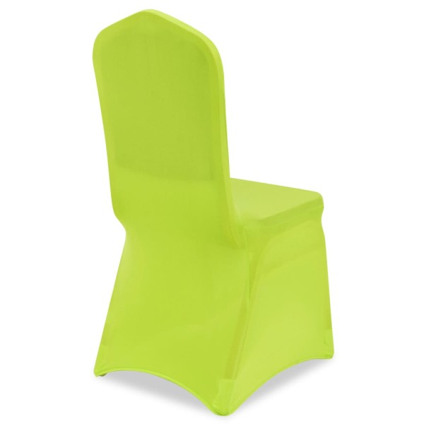 Funda de silla elástica 4 unidades verde