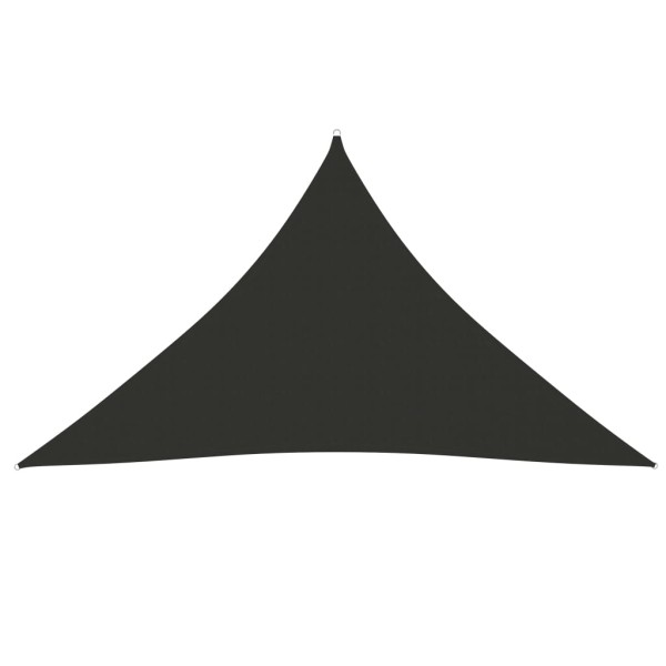 Toldo de vela triangular tela Oxford gris antracita 3x3x4,24 m