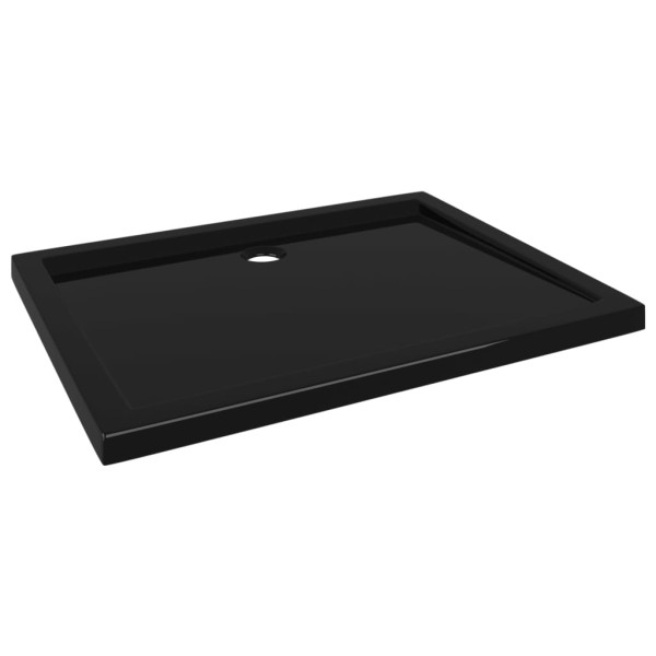 Plato de ducha rectangular negro ABS 70x90 cm