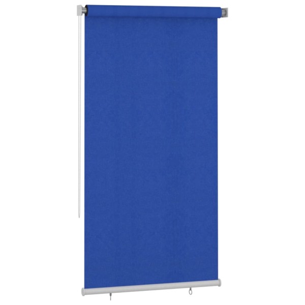 Persiana enrollable de jardín HDPE azul 120x230 cm