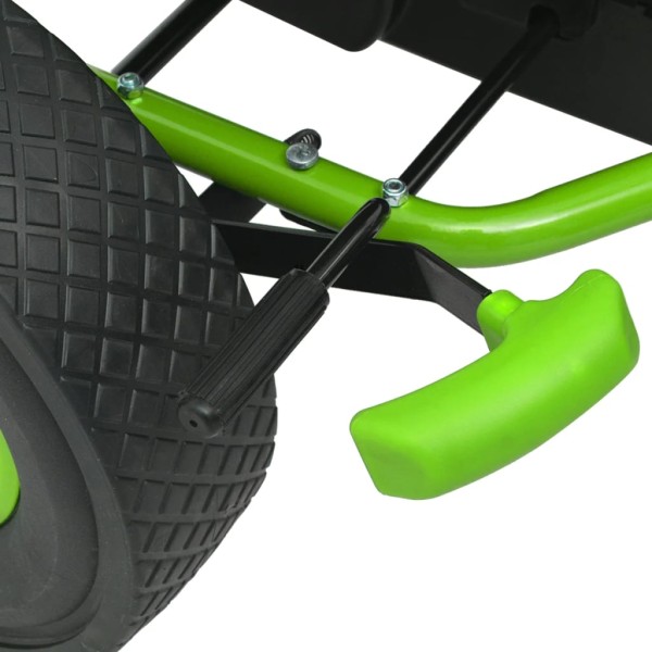 Kart con pedales asiento ajustable verde