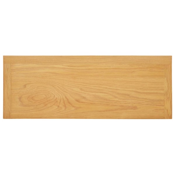 Mesa consola de madera maciza de roble 83x30x73 cm